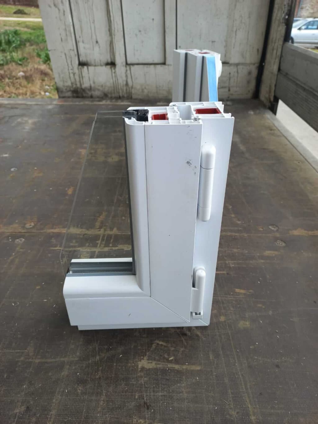 100×80 Bukó-Nyíló Decco 71 műanyag ablak 2 rétegű üvegezés - 2. kép