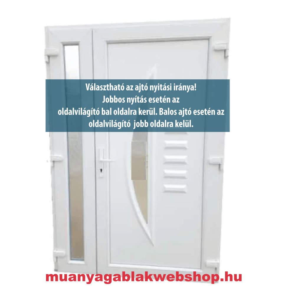 Kétszárnyú Műanyag bejárati ajtó Thermoline21 termékfotó