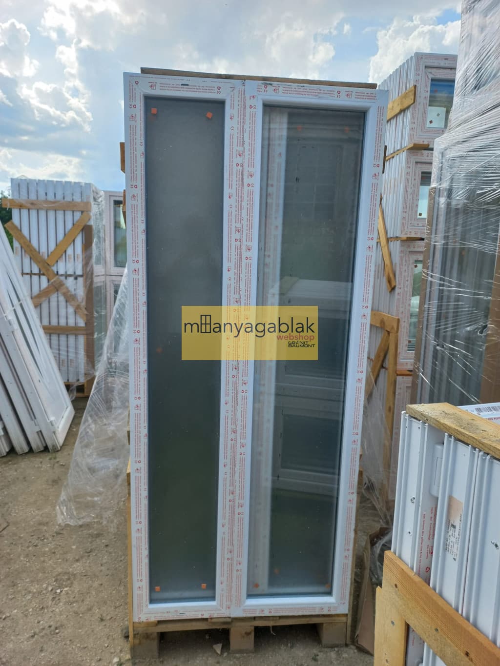 Oldalvilágítók Fix Grízüveges műanyag ablak ESEREN 70 profil 2 rétegű üvegezés termékfotó